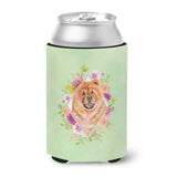 Caroline'S Treasures Ck4291Cc Chow #1 Green Flowers Can Or Bottle Hugger Cold-Beverage-Koozies, 12 Oz, Multicolor