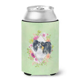 Caroline'S Treasures Ck4325Cc Papillon Green Flowers Can Or Bottle Hugger Cold-Beverage-Koozies, 12 Oz, Multicolor