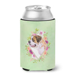 Caroline'S Treasures Ck4346Cc Saint Bernard #1 Green Flowers Can Or Bottle Hugger Cold-Beverage-Koozies, 12 Oz, Multicolor