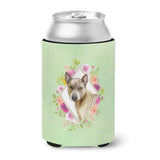 Caroline'S Treasures Ck4348Cc Thai Ridgeback Green Flowers Can Or Bottle Hugger Cold-Beverage-Koozies, 12 Oz, Multicolor