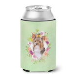 Caroline'S Treasures Ck4354Cc Yorkshire Terrier #1 Green Flowers Can Or Bottle Hugger Cold-Beverage-Koozies, 12 Oz, Multicolor