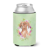 Caroline'S Treasures Ck4392Cc Vizsla Green Flowers Can Or Bottle Hugger Cold-Beverage-Koozies, 12 Oz, Multicolor
