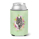 Caroline'S Treasures Ck4416Cc Bouvier Des Flandres Green Flowers Can Or Bottle Hugger Cold-Beverage-Koozies, 12 Oz, Multicolor