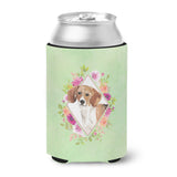 Caroline'S Treasures Ck4425Cc Beagle Green Flowers Can Or Bottle Hugger Cold-Beverage-Koozies, 12 Oz, Multicolor