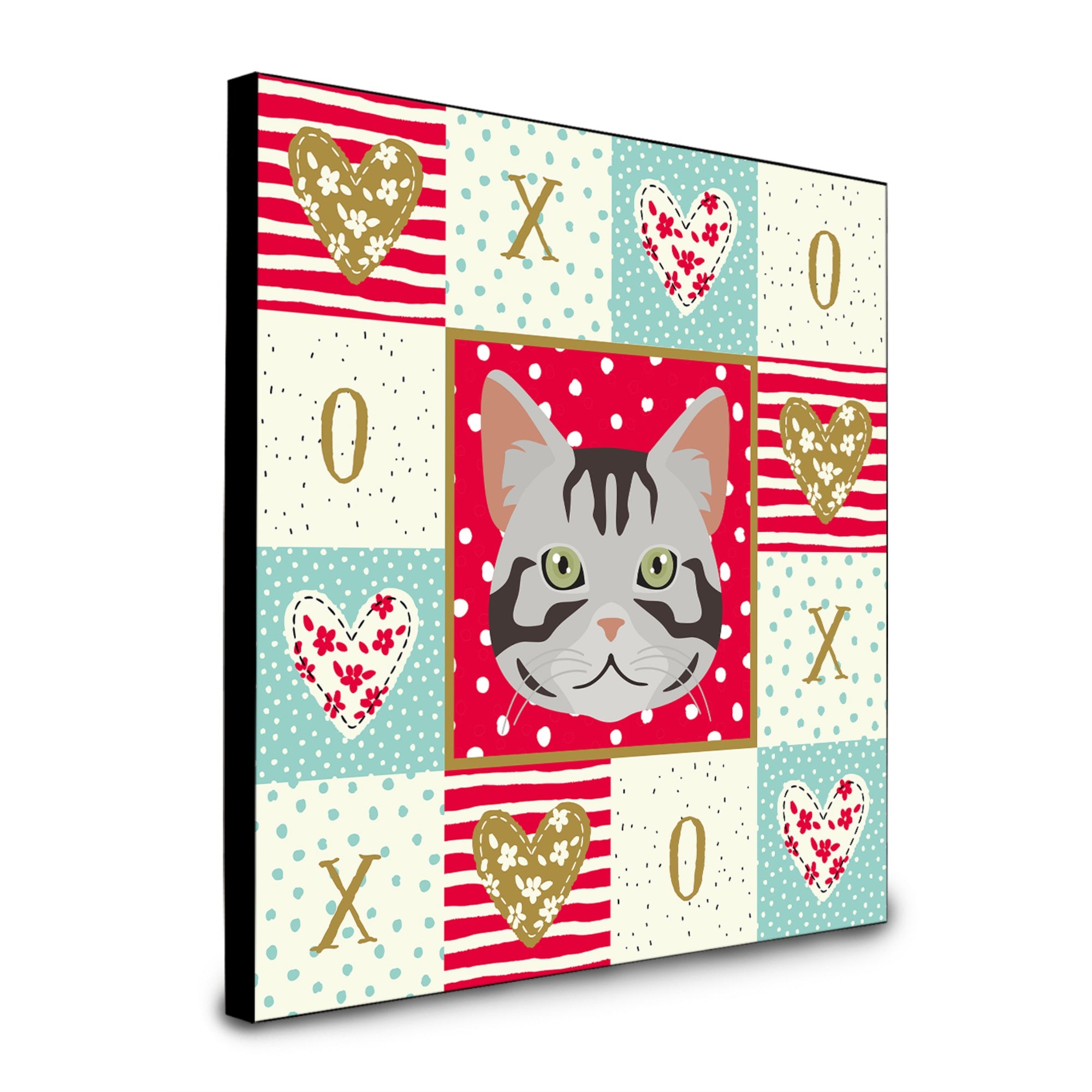 American Shorthair Cat Love Artwork Wall Panel Ck5082Up88