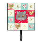 Caroline'S Treasures Brazilian Longhair Cat Love Leash Or Key Holder Hooks, Multicolor