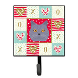 Caroline'S Treasures British Shorthair Cat Love Leash Or Key Holder Hooks, Multicolor