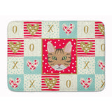 Caroline'S Treasures California Spangled Cat Love Machine Washable Memory Foam Mat Doormats, Multicolor