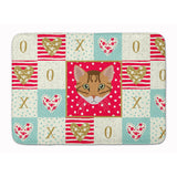 Caroline'S Treasures Cheetoh Cat Love Machine Washable Memory Foam Mat Doormats, Multicolor