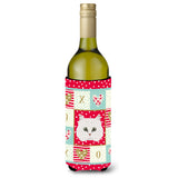 Caroline'S Treasures Ck5103Literk Chinchilla Persian Longhair Cat Wine Bottle Hugger Cold-Beverage-Koozies, 750 Ml, Multicolor