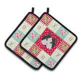 Caroline'S Treasures Ck5109Pthd Cymric #2 Cat Love Pair Of Pot Holders Potholders, Multicolor