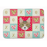 Caroline'S Treasures Dragon Li Cat Love Machine Washable Memory Foam Mat Doormats, Multicolor