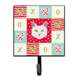 Caroline'S Treasures Khao Manee Cat Love Leash Or Key Holder Hooks, Multicolor