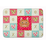 Caroline'S Treasures Kurilian Bobtail Cat Love Machine Washable Memory Foam Mat Doormats, Multicolor