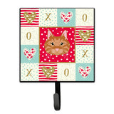 Caroline'S Treasures Kurilian Bobtail Cat Love Leash Or Key Holder Hooks, Multicolor