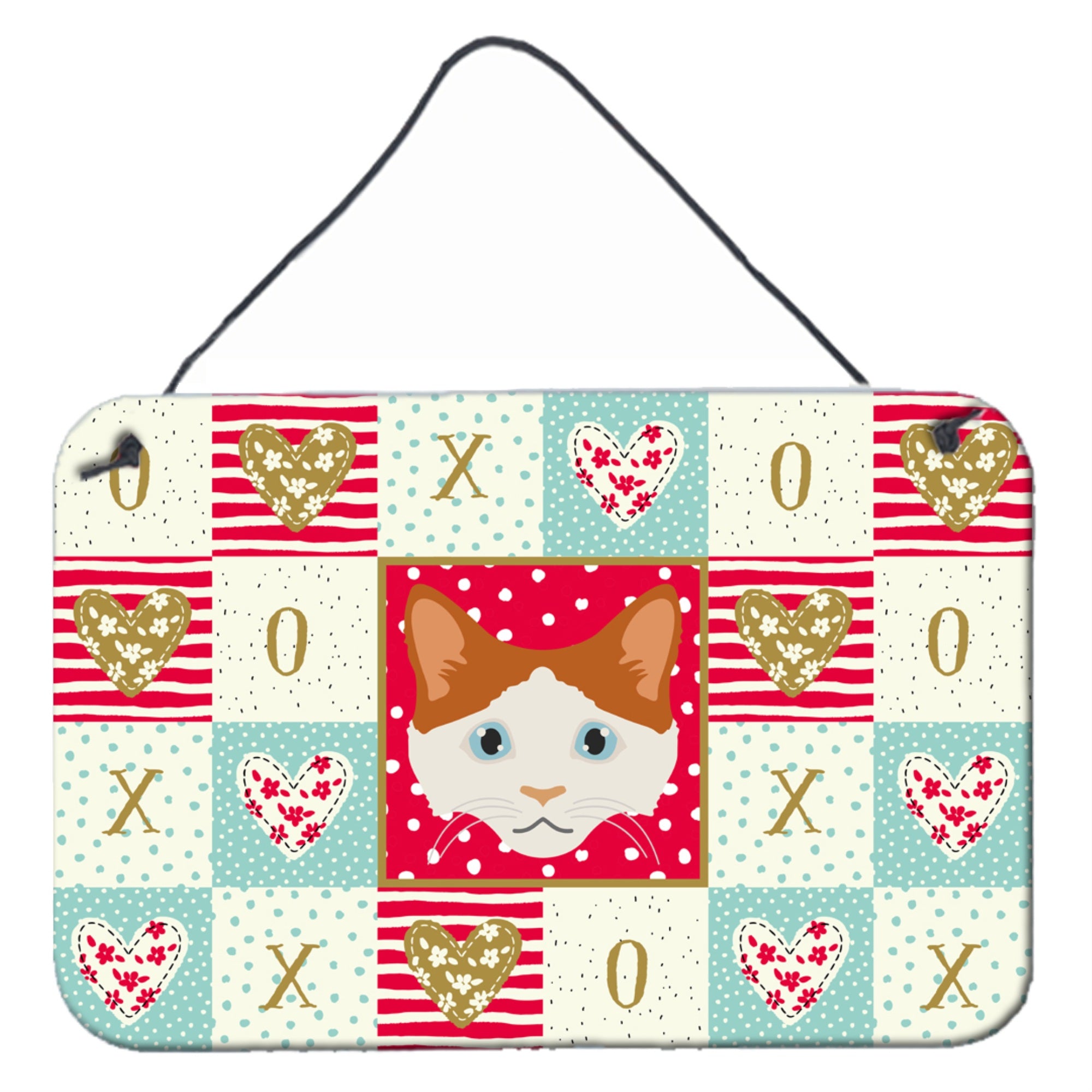 Caroline'S Treasures La Perm Cat Love Door Hanging Prints Wall-Decor, Multicolor