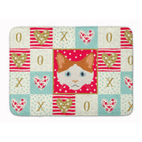 Caroline'S Treasures La Perm Cat Love Machine Washable Memory Foam Mat Doormats, Multicolor