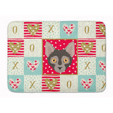 Caroline'S Treasures Lykoi Cat Love Machine Washable Memory Foam Mat Doormats, Multicolor