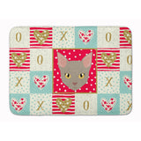 Caroline'S Treasures Malayan Cat Love Machine Washable Memory Foam Mat Doormats, Multicolor