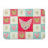 Caroline'S Treasures Minskin Cat Love Machine Washable Memory Foam Mat Doormats, Multicolor