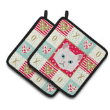 Caroline'S Treasures Ck5135Pthd Napoleon Cat Love Pair Of Pot Holders Potholders, Multicolor