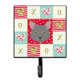 Caroline'S Treasures Nebelung Cat Love Leash Or Key Holder Hooks, Multicolor