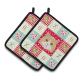 Caroline'S Treasures Ck5140Pthd Oregon Rex Cat Love Pair Of Pot Holders Potholders, Multicolor