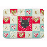 Caroline'S Treasures Pantherette Cat Love Machine Washable Memory Foam Mat Doormats, Multicolor
