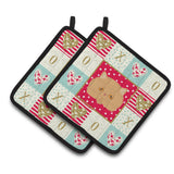 Caroline'S Treasures Ck5146Pthd Persian Modern Cat Love Pair Of Pot Holders Potholders, Multicolor