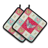 Caroline'S Treasures Ck5148Pthd Peterbald Cat Love Pair Of Pot Holders Potholders, Multicolor