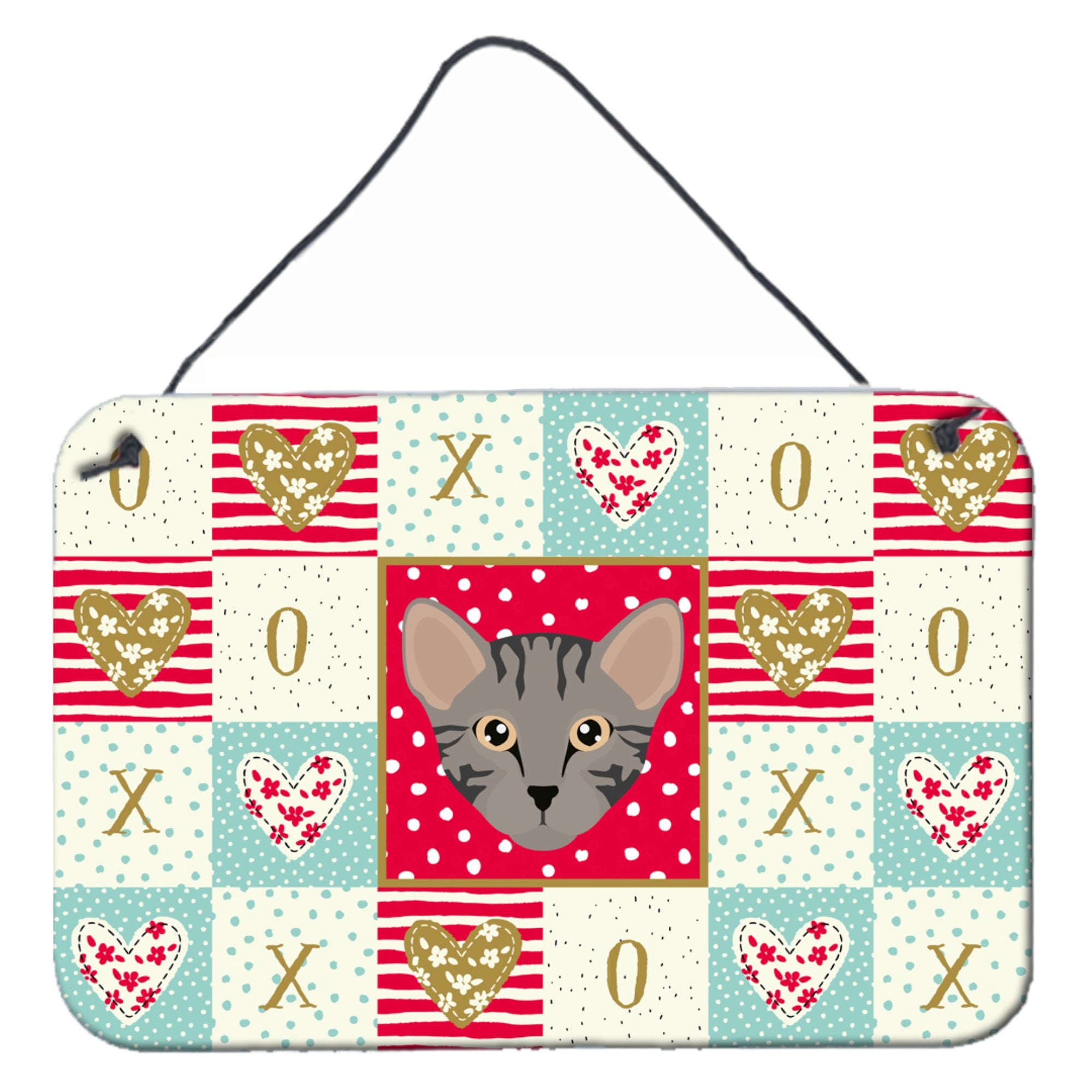 Caroline'S Treasures Safari Cat Love Door Hanging Prints Wall-Decor, Multicolor