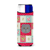 Caroline'S Treasures Ck5158Muk Scottish Fold Cat Michelob Ultra Hugger For Slim Cans Cold-Beverage-Koozies, Multicolor