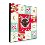 Siamese Traditional Cat Love Artwork Wall Panel Ck5163Up88