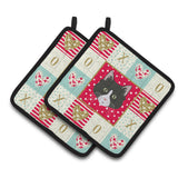 Caroline'S Treasures Ck5164Pthd Siberian Forest Cat Love Pair Of Pot Holders Potholders, Multicolor