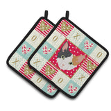 Caroline'S Treasures Ck5166Pthd Skookum Cat Love Pair Of Pot Holders Potholders, Multicolor