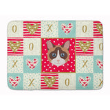 Caroline'S Treasures Snowshoe Cat Love Machine Washable Memory Foam Mat Doormats, Multicolor