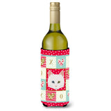 Caroline'S Treasures Ck5175Literk Turkish Angora Cat Wine Bottle Hugger Cold-Beverage-Koozies, 750 Ml, Multicolor