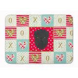 Caroline'S Treasures Affenpinscher Love Machine Washable Memory Foam Mat Doormats, Multicolor