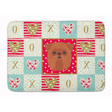 Caroline'S Treasures Brussels Griffon Love Machine Washable Memory Foam Mat Doormats, Multicolor
