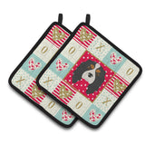 Caroline'S Treasures Ck5189Pthd Cavalier King Charles Spaniel Love Pair Of Pot Holders Potholders, Multicolor