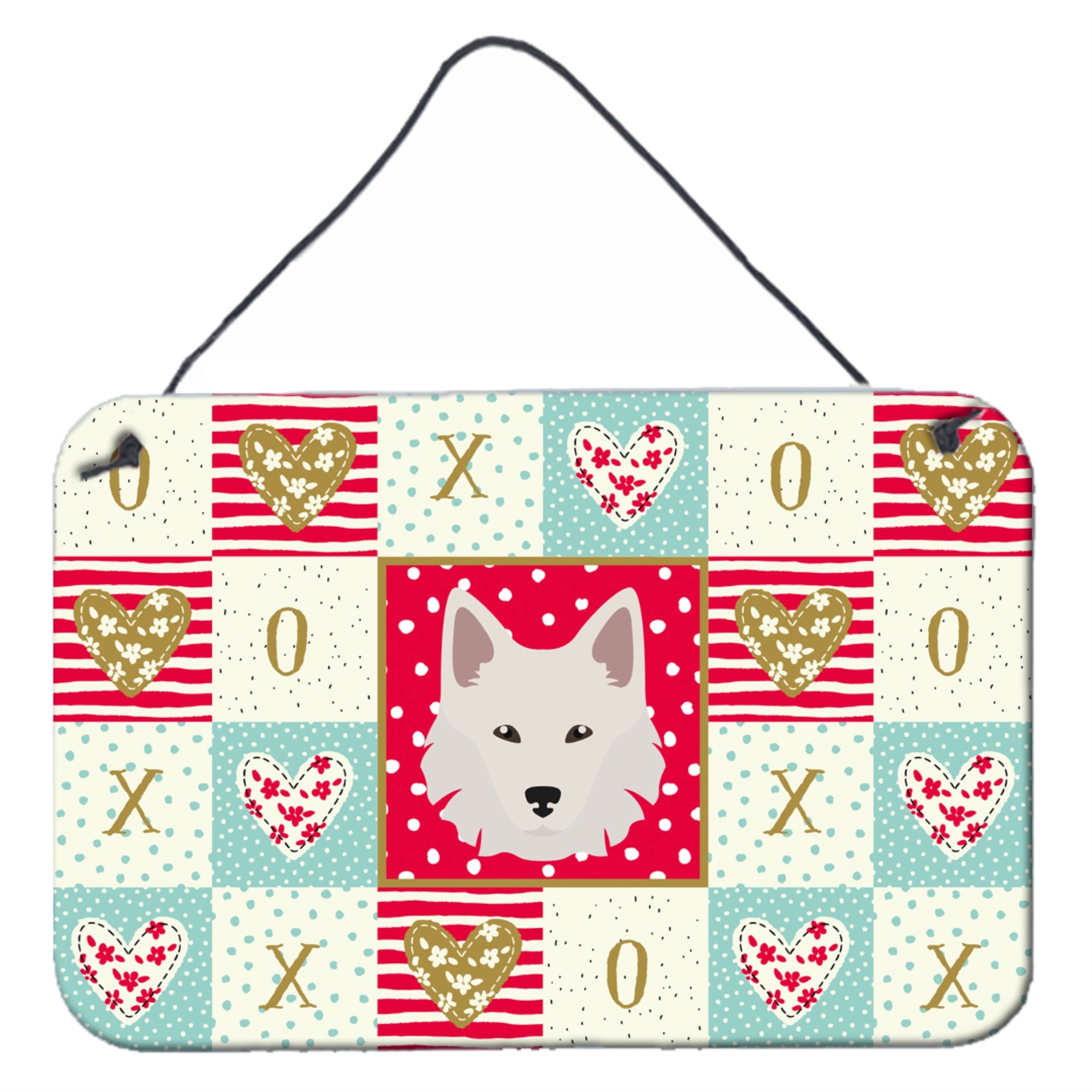 Caroline'S Treasures Danish Spitz Love Door Hanging Prints Wall-Decor, Multicolor