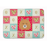 Caroline'S Treasures Elo Dog Love Machine Washable Memory Foam Mat Doormats, Multicolor