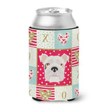 Caroline'S Treasures Ck5197Cc English Bulldog Love Can Or Bottle Hugger Cold-Beverage-Koozies, Multicolor