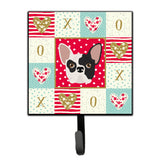 Caroline'S Treasures French Bulldog Love Leash Or Key Holder Hooks, Multicolor
