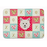 Caroline'S Treasures Italian Spitz Love Machine Washable Memory Foam Mat Doormats, Multicolor