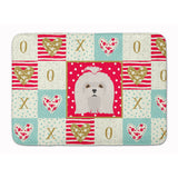 Caroline'S Treasures Maltese Love Machine Washable Memory Foam Mat Doormats, Multicolor