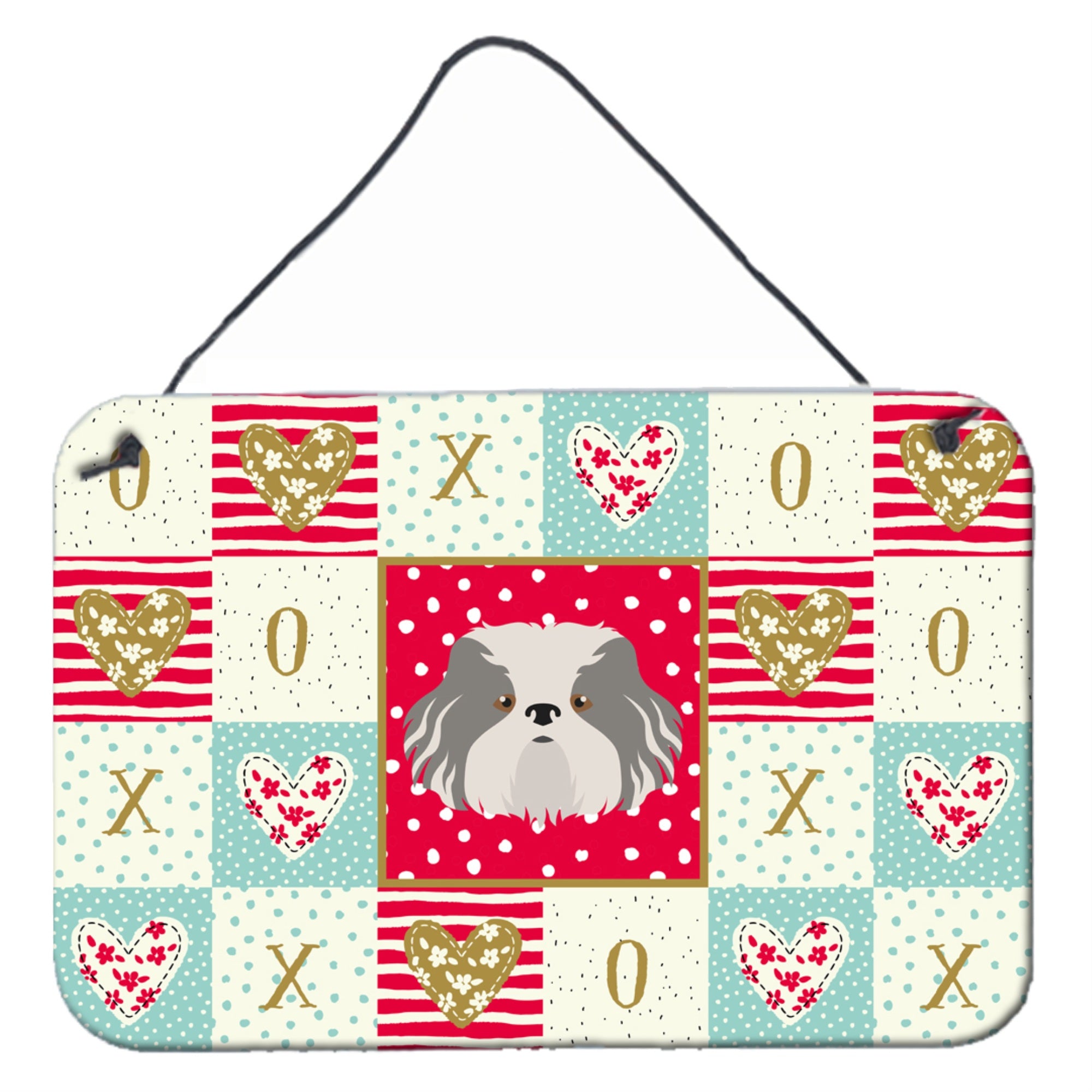 Caroline'S Treasures Odis Dog Love Door Hanging Prints Wall-Decor, Multicolor