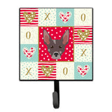 Caroline'S Treasures Peruvian Hairless Dog Love Leash Or Key Holder Hooks, Multicolor
