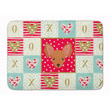 Caroline'S Treasures Russian Tor Terrier Love Machine Washable Memory Foam Mat Doormats, Multicolor