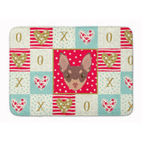 Caroline'S Treasures Toy Fox Terrier Love Machine Washable Memory Foam Mat Doormats, Multicolor